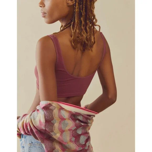 🎉LAST CHANCE🎉 FREE PEOPLE Wide Eyed Seamless Corset / Roan Rouge - Picture 2 of 4